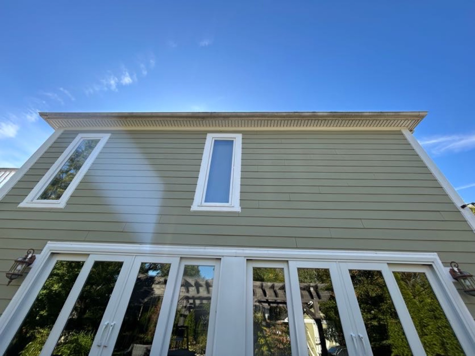 Streak-free sunroom glass