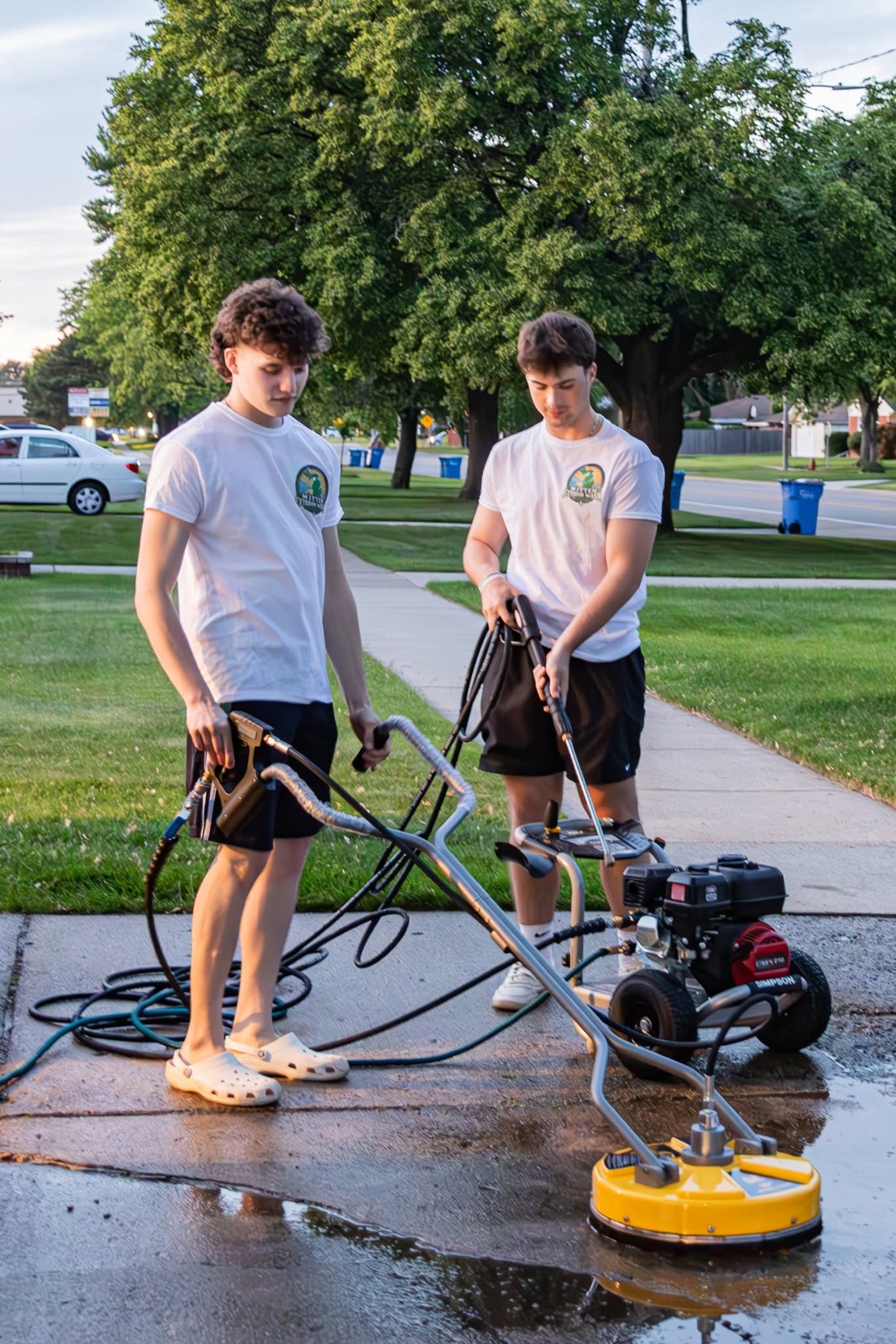 The Mitten Exterior Wash crew at work